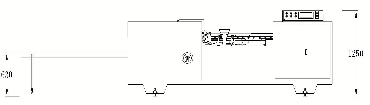 غطي وآلة لصق المربع السفلي