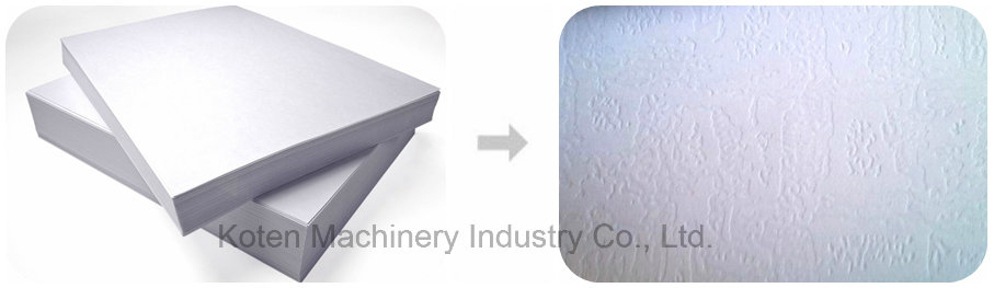 آلة نقش الورق ورقة